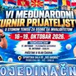МАКЕДОНСКИТЕ ПАРА ПИНГПОНГАРИ НА МЕЃУНАРОДЕН ТУРНИР НА ПРИЈАТЕЛСТВО ВО НИШ, СРБИЈА